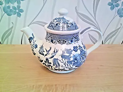 Buy Broadhurst Ironstone Blue Willow Tea Pot. • 29.95£