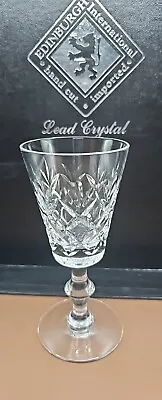 Buy Vintage Edinburgh International Lead Crystal Small Port Glass 75ml Criss-Cross  • 10£