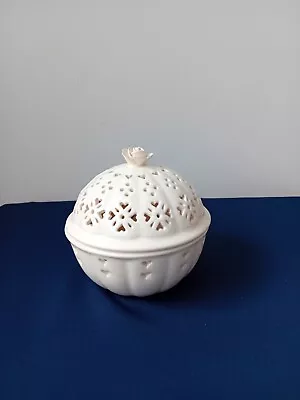 Buy Hartley Greens & Co Leeds Pottery Creamware Small Lidded Bowl Pot Pourri • 7£