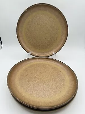 Buy 4 Denby Langley Romany Brown Stoneware 10  Dinner Plates Made In England EUC • 45.13£