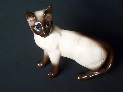 Buy Beswick Large Siamese Cat Figure Standing Excellent Condition. 20cm X 17cm. • 9.99£