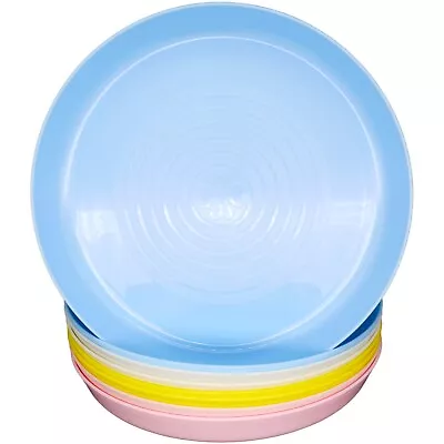 Buy Bloomsworld 8 Toddler Plates Set For Boys & Girls, Reusable BPA Free Plastic • 9.99£