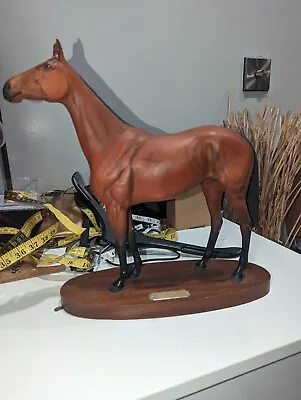 Buy Rare, Collectable Large Berwick Figure Of Red Rum Horse Figure On Plinth (A/F) • 50£