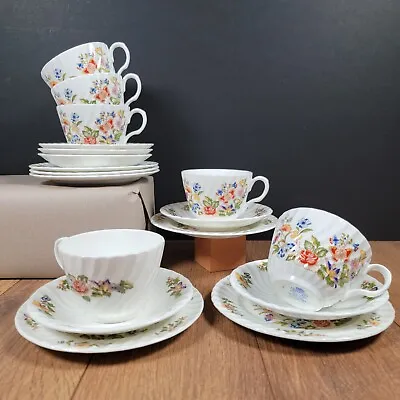 Buy X6 Aynsley China  Cottage Garden  Cups, Saucers & Desert Plates • 74.99£
