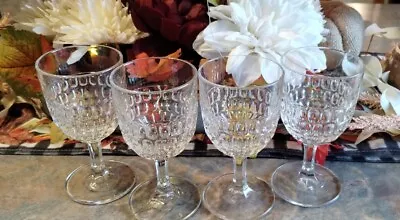 Buy EAPG  C 1870 BABY THUMBPRINT 5.75  Tall Goblet 3 Rows Of Thumbprints Set Of 4 • 33.19£
