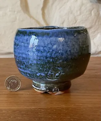 Buy Fabulous Fergus Stewart Salt Glaze Tea Bowl. Stunning Blues And Greens • 55£