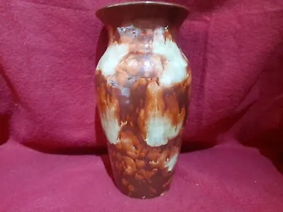 Buy Vintage Large Handmade Ewenny Welsh Studio Art Pottery Mottled Glaze Vase 22cm • 12.50£