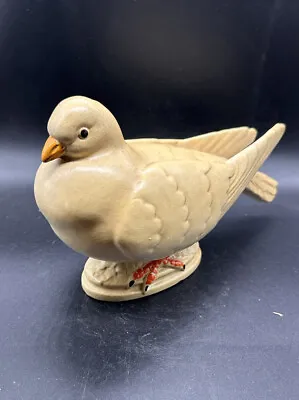 Buy Haeger Art Pottery Dove Love Bird Ceramic Figurine Vintage #649 Beige Patina 6 H • 35.89£