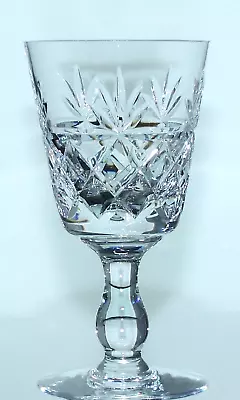 Buy Single ROYAL BRIERLEY Lead Crystal BRUCE Cut Wine Glass - 13cm • 6£