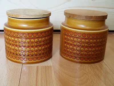 Buy Hornsea Saffron Storage Jars X 2 Small Plain • 15.99£