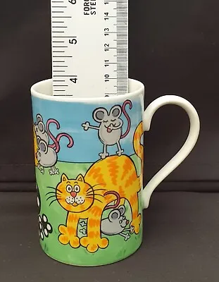 Buy Dunoon Pottery Stoneware Mug - Cat And Mouse Game Design By Jane Brookshaw • 12.50£