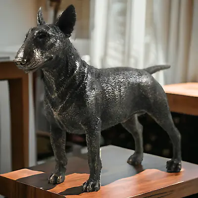 Buy Bull Terrier Dog Bronze Effect Statue Sculpture Figurine Ornament • 29.95£