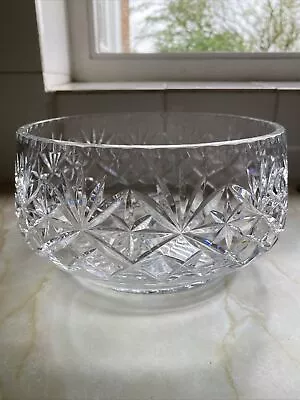 Buy Vintage Large Cut Glass Fruit Bowl - No Makers Mark • 10£