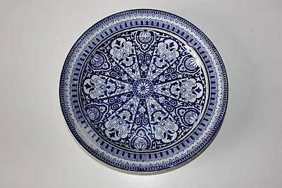 Buy Very Pretty Antique 1868 Blue & White Transfer Ware Patterned Plate • 9.50£