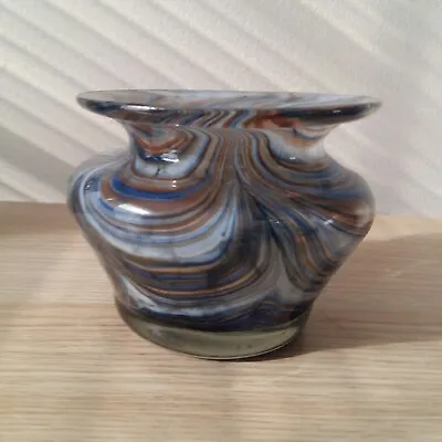 Buy Phoenician Glass Vase.  Malta. Multi Coloured With Label And Signed Base. • 5.99£