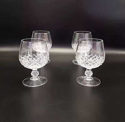 Buy ARC Cristal D'arques Longchamp Crystal Brandy Snifters Glasses Set 4 • 10£