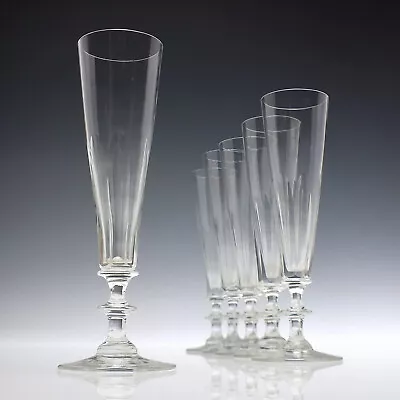 Buy Six Edwardian Champagne Glass Flutes C1910 • 290£
