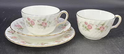 Buy Minton Spring Bouquet Fine Bone China Cups Saucer Side Bread Plate • 13.45£