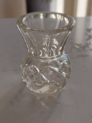 Buy Vintage Small Glass Bud Vase 2.5 Inches • 7£