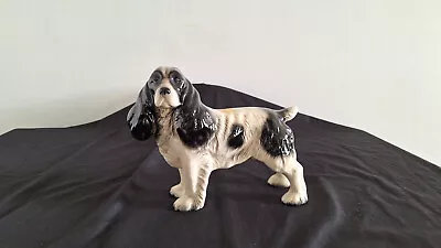 Buy Vintage Melba Ware Ceramic Dog Cocker Spaniel Figurine Black And White • 12.75£
