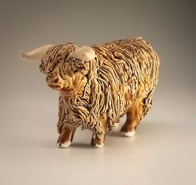 Buy Castle Wynd Studio Pottery Ceramic Spaghetti Highland Cow Ornament Figurine 11cm • 14.60£