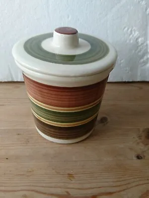 Buy Vintage Dragon Pottery Lidded Preserve Pot Wales Rhayader Mid Century Retro 11cm • 9£