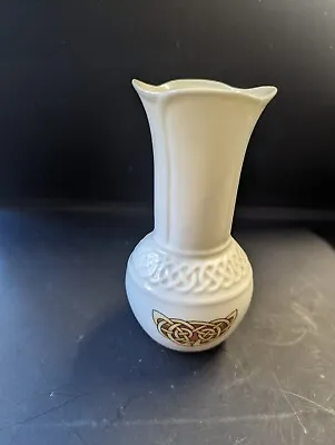 Buy Vintage Donegal Parian China Celtic Vase 5  Tall (Stub) • 11.99£