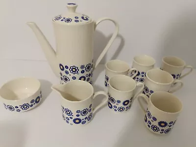 Buy Vintage Nelson Pottery 'Serenade' Teapot Set With Cups, Sugar Bowl, And Milk Jug • 27.24£