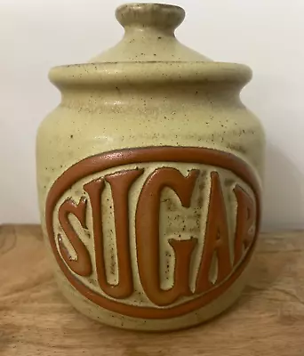 Buy Cornish Tremar Studio Pottery Stoneware Lidded Sugar Jar Pot  Retro 1970's Kitch • 18.97£