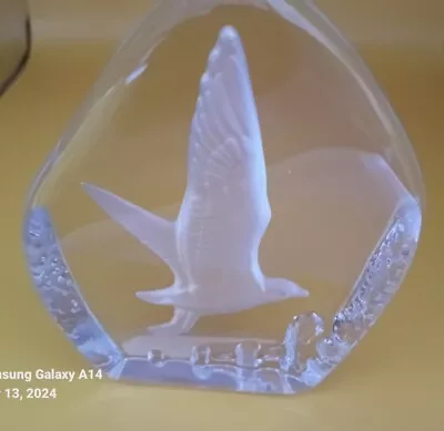 Buy Vintage Seagull Wedgwood Crystal Paperweight England For Danbury Mint • 12.99£