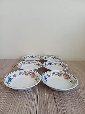 Buy Woods & Sons Alpine Meadow 13 Cm Fruit Saucers / Dishes X 6 - Rare • 30£