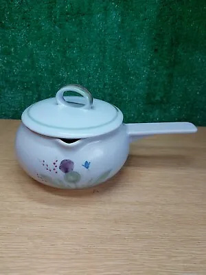 Buy Vintage Buchan Pottery Stoneware Saucepot With  Lid Thistle  Pattern • 24.50£