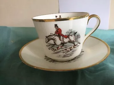 Buy Vintage Hammersley Hunting Scene Large Breakfast Bone China Tea Cup & Saucer • 10£