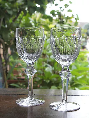 Buy Waterford Crystal Curraghmore Claret Wine Glasses Set Of 2 Vintage, 7 1/8  Tall • 85£