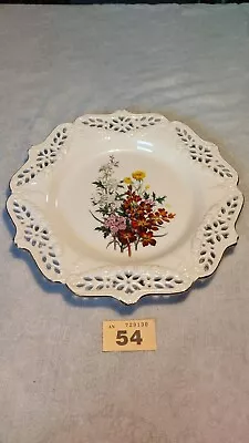 Buy Paul Jerrard Creamware Floral Gift Butter Cups Design Plate With Pierced Rims • 17.99£
