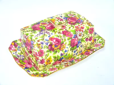 Buy Royal Winton Summertime Butter Cheese Dish Floral Chintz With Gold Trim- T1 P762 • 5.95£