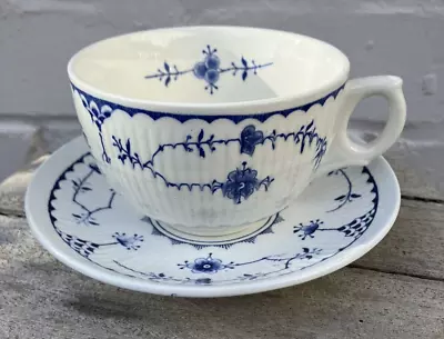 Buy Furnivals Denmark Blue & White Teacup Tea Cup And Saucer • 9.99£