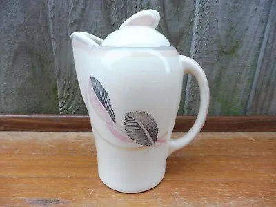 Buy Susie Cooper Pink Two Leaf Spray Small Hot Water Pot & Lid C1935 • 44£