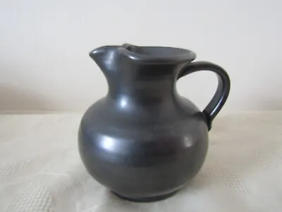 Buy Vintage Prinknash Abbey Pottery Gunmetal Pewter Jug Vase 10cm Tall • 7.98£