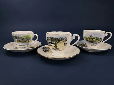 Buy Vintage Royal Grafton & Stanley Souvenier Cup & Saucers  From Scotland  • 9.50£