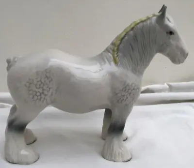Buy Beswick Grey Shire Horse Figurine (Crack) • 35£
