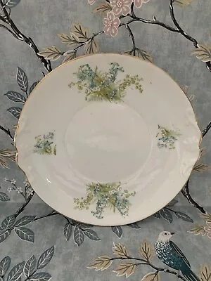 Buy Vintage Ceramic Cake Plate Blue Flower Design 1950s Chintz • 12.99£