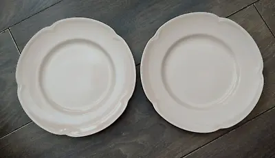 Buy 2x Vintage 1940s Johnson Utility Ware 9  Shaped Rim Lunch Plate Rosedawn VGC • 19.99£