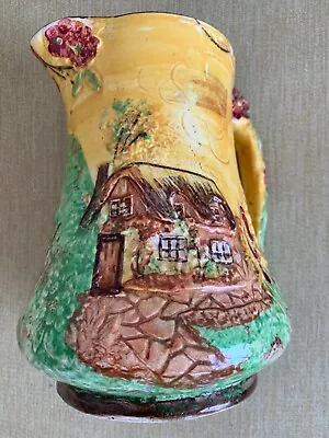 Buy Vintage Price Bros. Cottage Ware Jug  - Hand Painted - Thatched Cottage • 10£