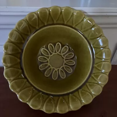 Buy Vintage California USA Pottery Bowl Olive Green L56 MCM 6 1/4” Ceramic • 11.38£