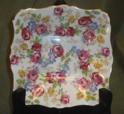 Buy Small Square Dish, June Roses By Royal Stafford Bone China Made In England • 4.72£