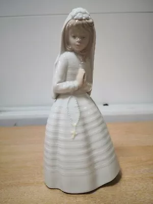 Buy Nao Lladro Porcelain Figure Holy Communion Girl With Rosary C1982 Model 0236 • 19.99£