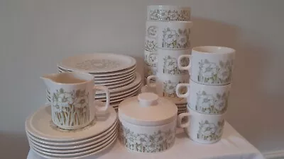 Buy Vintage Tea Service Set; Hornsea Pottery FLEUR Pattern; 38 Pieces • 95£