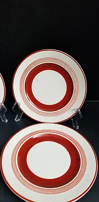 Buy  Sunbuff   Grays Pottery, Bread And Butter Plates Set Of 8, Red. • 75.87£