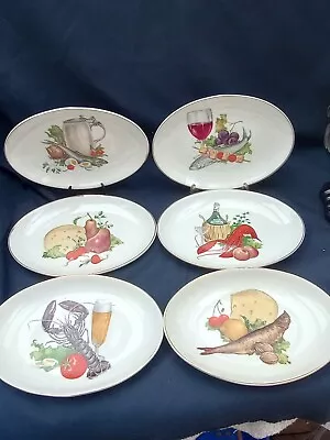 Buy Set Of Six Vintage Harry Hancock Oval Side Plates In Excellent Condition  • 24.99£